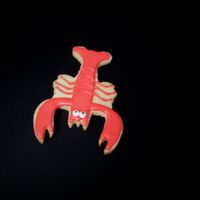 Lobster Cookies I made these lobster cookies for a bar-b-q that we are having at work. They are NFSC with RI.