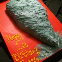 Tornado Cake This is all buttercream icing. Just used my finger to add color to it. FOr being so simple, it was kindof hard to get the picture in my...