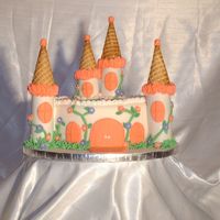 Castle I really like this castle. Hope the 3 yrs old `princess`will like it too! LOLAll fondant.Enjoy! :))