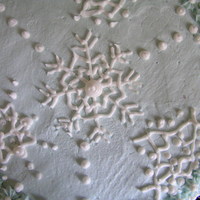 Snowflake Cake Made for playtime snow theme.Chocolate cake with buttercream icing