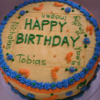 Colourful Birthday Cake Made for all the kids who have birthdays in october at our playtime