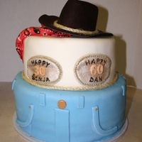 30Th & 60Th Birthday's iced in BC and covered in fondant. Hat and rope are real.Lots of inspiration taken from many people here so Thank you very much.