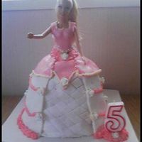 Barbie Cake This is my first time doing a cake like this, it was a bit of a challenge but I think it turned out ok.