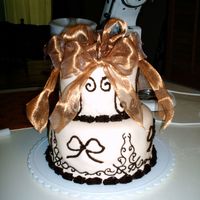 Fall Colors Bridal Shower Cake This really should be under cake disasters, but as the client was happy in the end, I guess all is well. From runny icing to bubbly fondant...