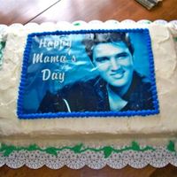 Mother's Day Elvis Cake I consider this cake to be somewhat of a disaster. The day I made it, my air conditioning went out and all day and night it was never less...