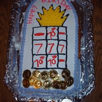 Slot Machinec Made this for my mom's birthday. She loves the slots. It is not perfect but still learning.