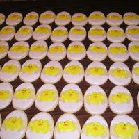 Easter Chicks Just a few cookies I did last easter. Sugar cookie w/poured icing.