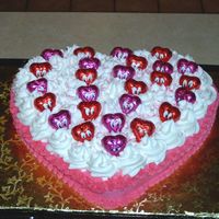 Candy And Cake I had some time and extra candy, so I decided to make a cake to take to work. It's all BC icing