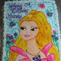 Barbie Cake My first cake "painting" using Americolors and thinned piping gel. I was very pleased wit this. I got the design from another CC...