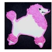 Pink Poodle Sugar Cookie with royal icing - thanks to inspiration from others on the site.