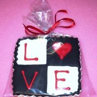Love Stamp Sugar cookie with royal icing. My take on the "love" stamp. Thanks for looking!
