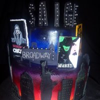 Broadway Birthday A friend/decorator sweettooth and I did this cake together.