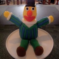 Bert Fondant Figure A fondant figure for my daughters 2nd bday cake! They are coming slowly, but surely.....Having a lot of fun with fondant :)