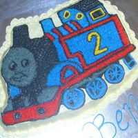 Thomas The Tank Engine Wilton Cake tin - Thomas the Tank Engine, made for my nephews 2nd birthday party