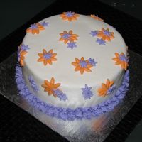 Daisies This was actually a "Thank You" cake for my team at work. I left for maternity leave (baby should be arriving any day now)...and...