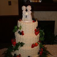 50Th Wedding Anniversary Cake This was a labor of love.... Top tier WASC ... Second tier was triple chocolate chunk with ganache filling.... bottom tier was French...