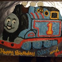 Thomas The Train My twin nephews LOVE Thomas the Train so it was only natural to make them a Thomas cake for their 3rd birthday. The cake was made in the...