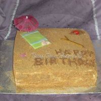 Beach.jpg This was not the cake I had in mind. But by the time I was finished baking, making icing, filling, and then icing the cake I was too tired...