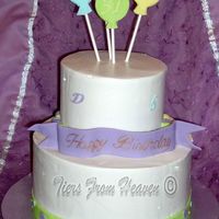 Un-Happy Birthday Cake This cake was to celebrate the birthday of 4 co-workers. This client did not like the colorful designs I came up with. The client wanted...