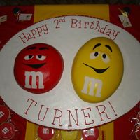 Red And Yellow M&m Cakes Originally saw these cakes posted by indigojods and fell in LOVE. I HAD to create a reason to do them, so here they are, for my son's...