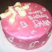 Dana's 11Th Birthday My first fondant covered cake and my first batch of chocolate clay for the horse (that everyone thought was a donkey). Thanks to those that...