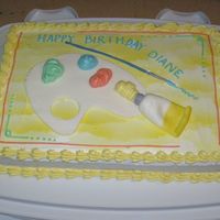 Painter's Palette This is amost an exact copy of LisaMS's cake but I was proud of the way it turned out so wanted to post. Thanks LisaMS for your...