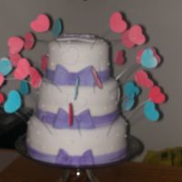 Back Of 80Th Birthday Cake back of cakes...fondant bows