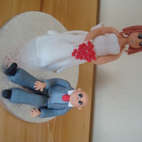 Bride And Groom-Lorraine Mckay's Workshop Took a class this weekend and this is my version of the bride and groom...need lots of practice! Had so much fun learning from Lorraine!...