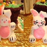 Fondant Bunnies This was the bunnies that my nieces' made out of fondant. Their first try with fondant. Thanks for looking