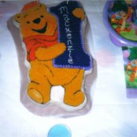 Pooh Bear Pooh Bear Wilton Cake Pan for my niece done in all buttercream.
