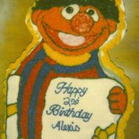 Ernie Cake Ernie Wilton Pan iced all in buttercream
