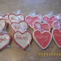 Valentine Cookies This was my first try at decorating cookies. They were for a V-day party at my dd's school. I used the NFSC recipe and it was...
