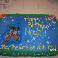 Yoda Cake here is a double layer 1/2 sheet. FBCT yoda, marble cake.