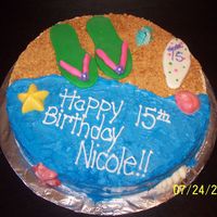 Beach Party marble cake. vanilla filling