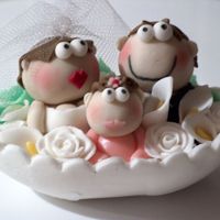 Wedding Toppers In some flowers.