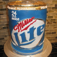 Miller Lite Beer Can Cake 