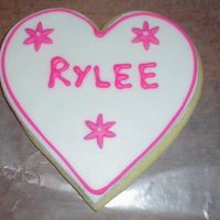 Valentine's Day Cookie Up close of personalized cookie MMF and RI