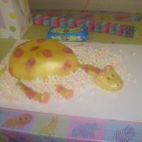 Jungle Theme Baby Shower Hi. Thanks to whoever on this board did this cake previously. I made a bigger version carved out of two sheet cakes. covered in MMF and...