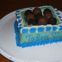 Chocolate Box Cake I made two of these...for my mother-in-law & grandmother-in-law - whose birthdays are two days apart. They are real chocolates - I didn...