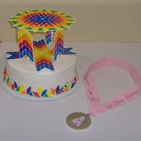Quilters Star Pattern This was my first enterance in a cake show and I won 2nd place! It is all done in color flow on buttercrean icing. Susan O'Boyle-...