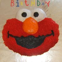 Elmo Birthday Cake This is my son's 2nd birthday cake. Iced with Wilton premade icing.