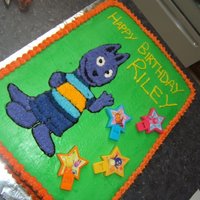 Backyardigans (Austin) This caked was done for my son's third birthday. We were a little rushed and Austin's coloring turned out a lot more purple than...