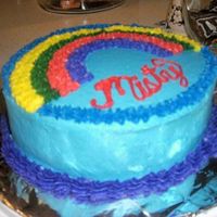 My First Cake! My first cake I made for my Wiltons Course 1 class.