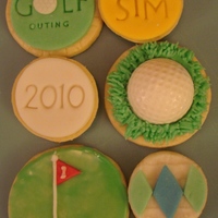 Golf Cookies These were made for appreciation gifts associated with an event at my son's school. Inspired by (and not nearly as good as!)...