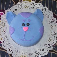 Periwinkle Cat Cake 