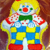 Clown Cake I made this for my son's first birthday. It is Wilton's cute clown pan. Frosting is BC. It came out really cute and I really...