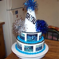 Cheer Cake This cake was for my 5 year old's end of the year cheer party.....Go Twisters!!!