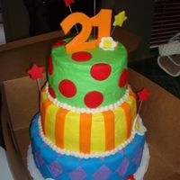 21St Birthday I saw one similar to this on the site and got my inspiration from there. This was for several of my sister-in-laws sorority sisters who...