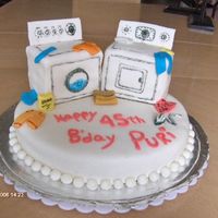 Laundry Cake I made it for my daughter's b'day, it is a joke for her as she is always washing clothes (she has 4 kids) and her father is...