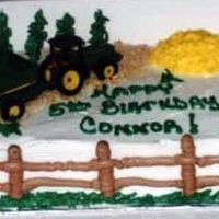 Tractor And Corn Field 